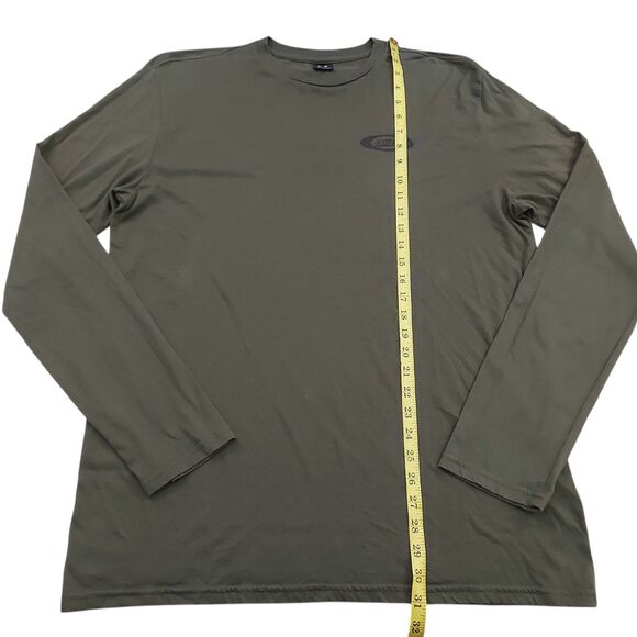 Oakley T-Shirt Mens 2XL Green Long Sleeve Lightweight Crew Neck Performance Golf - Picture 12 of 12